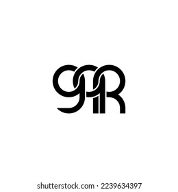 Letters GQR Logo Simple Modern Clean