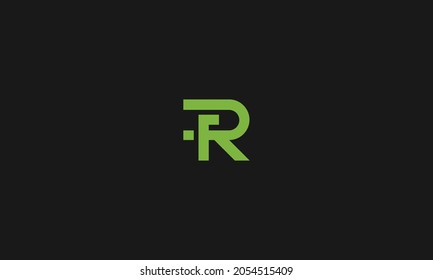 letters GR logo design with negative space effect for illustration use