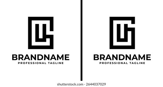 Letters GU Monogram Logo, suitable for any business with UG or GU initials