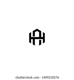 Letters H A, H & A joint logo icon