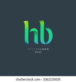 Letters H B joint logo icon vector element.