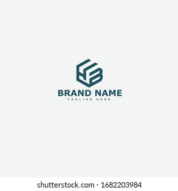 Buchstaben H & B Joint Logo Symbol Symbol Vektorillustration Element. 