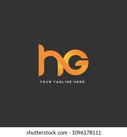 Letters H G joint logo icon vector template.
