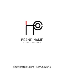 Letters H O, H O & H P joint logo icon vector template.