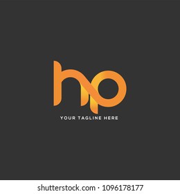 Letters H P joint logo icon vector template.
