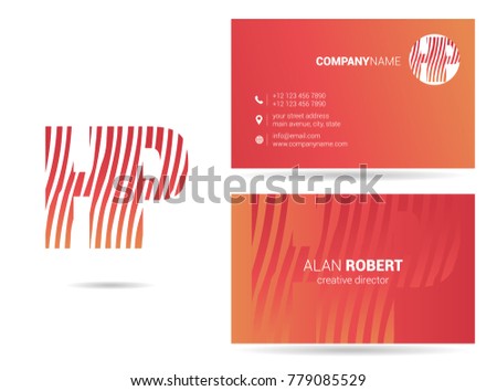 letters h p logo