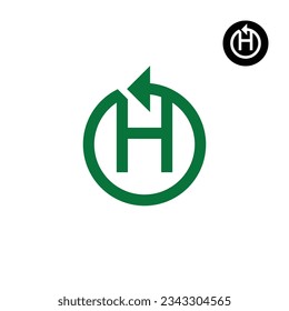Letters H Reset arrow or any Re- logo design