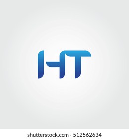 The letters H and T combined Icon Logo Templates. HT Initial Vector Design Element For Download