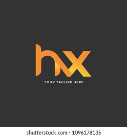 Letters H X joint logo icon vector template.
