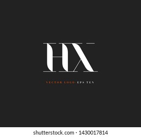 Letters H & X Joint logo icon vector for business card and corporate identity.