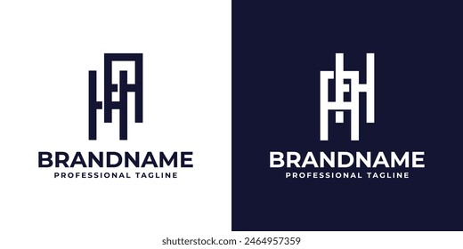 Letters HA and AH Monogram Logo, suitable for any business with AH or HA initials