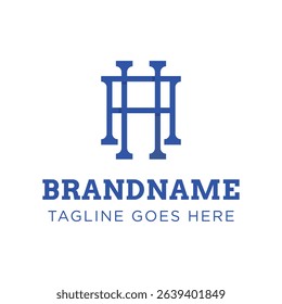 Letters HA Monogram Logo, suitable for any business with AH or HA initials