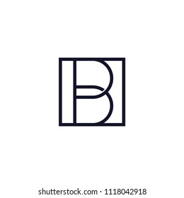 Buchstaben HB, Vektorlogo
