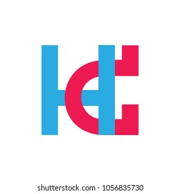 letters hd linked lines logo vector