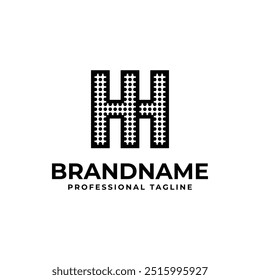 Letras HH Dot Monogram Logo, Adequado para negócios com iniciais HH