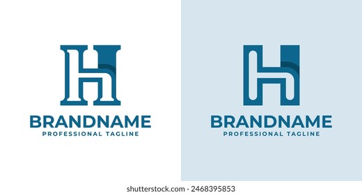 Letters HH Monogram Logo, suitable for any business with HH initials