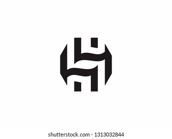 Letters HH with a variety of modern styles for all kinds of businesses