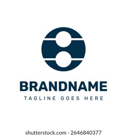 Letras logotipo monograma HO, adequado para qualquer marca com iniciais OH ou HO