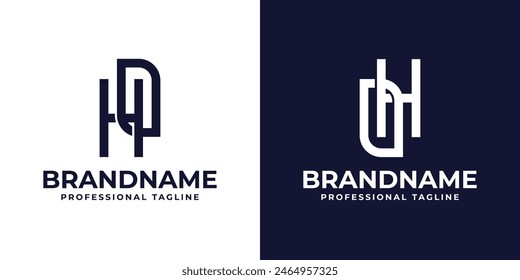 Letters HO and OH Monogram Logo, suitable for any business with OH or HO initials