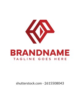 Letters HP Diamond Logo, symbolizing elegance, strength, and premium identity