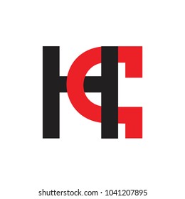 letters hq linked design logo vector