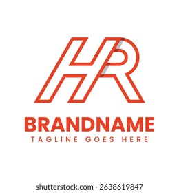 Letters HR or RH Monogram Logo, suitable for any brand with HR or RH initials