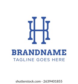Letters HX Monogram Logo, suitable for any business with XH or HX initials