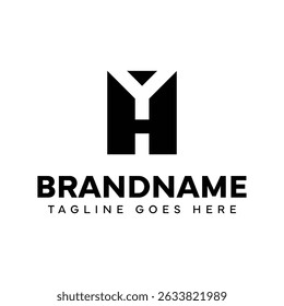 Buchstaben HY Monogramm Logo, für jede Marke mit HY oder YH Initialen