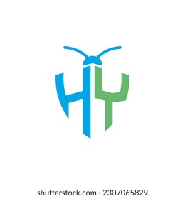 Letters HY Pest Control Logo