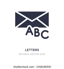 letters icon on white background. Simple element illustration from Social media marketing concept. letters icon symbol design.