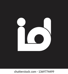 letters id simple loop logo vector
