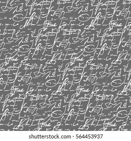 letters imitation seamless pattern