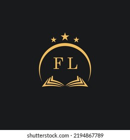 Letters initial FL design modern law firm and lawyer logo vector