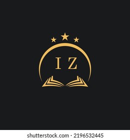Letters initial IZ design modern law firm and lawyer logo vector
