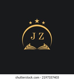 Letters initial JZ design modern law firm and lawyer logo vector