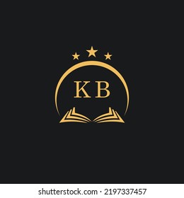 Letters initial KB design modern law firm and lawyer logo vector