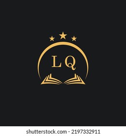 Cartas diseño inicial LQ diseño moderno firma de leyes y logo de abogado vector