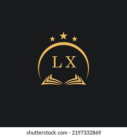 Letters initial LX design modern law firm and lawyer logo vector