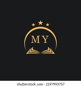 Letters initial MY design modern law firm and lawyer logo vector