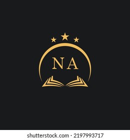 Letters initial NA design modern law firm and lawyer logo vector