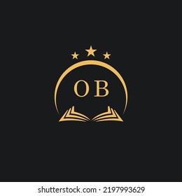 Letters initial OB design modern law firm and lawyer logo vector