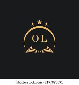 Letters initial OL design modern law firm and lawyer logo vector