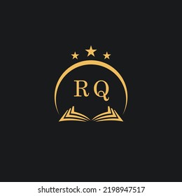 Letters initial RQ design modern law firm and lawyer logo vector