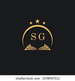 Letters initial SG design modern law firm and lawyer logo vector