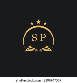 Letters initial SP design modern law firm and lawyer logo vector