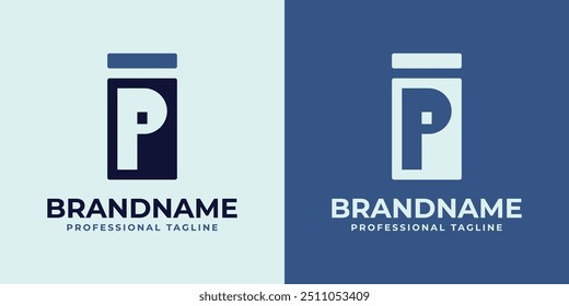 Letters IP Monogram Logo, suitable for any business with PI or IP initials