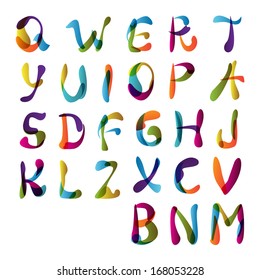 Letters - Isolated On White Background - Vector Illustration, Graphic Design Editable For Your Design. 