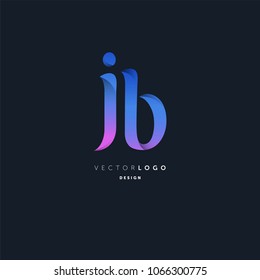 Letters J & B joint logo icon vector element.