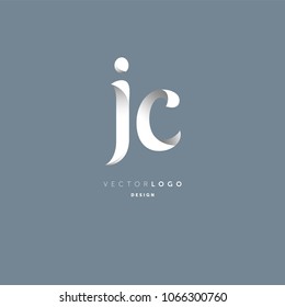 Letters J & C joint logo icon vector element.
