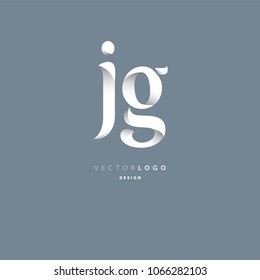Letters J & G joint logo icon vector element.
